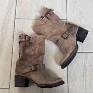 Freebird by Steven BLDR Boulder Engineer Boots Distressed Brown Size 7